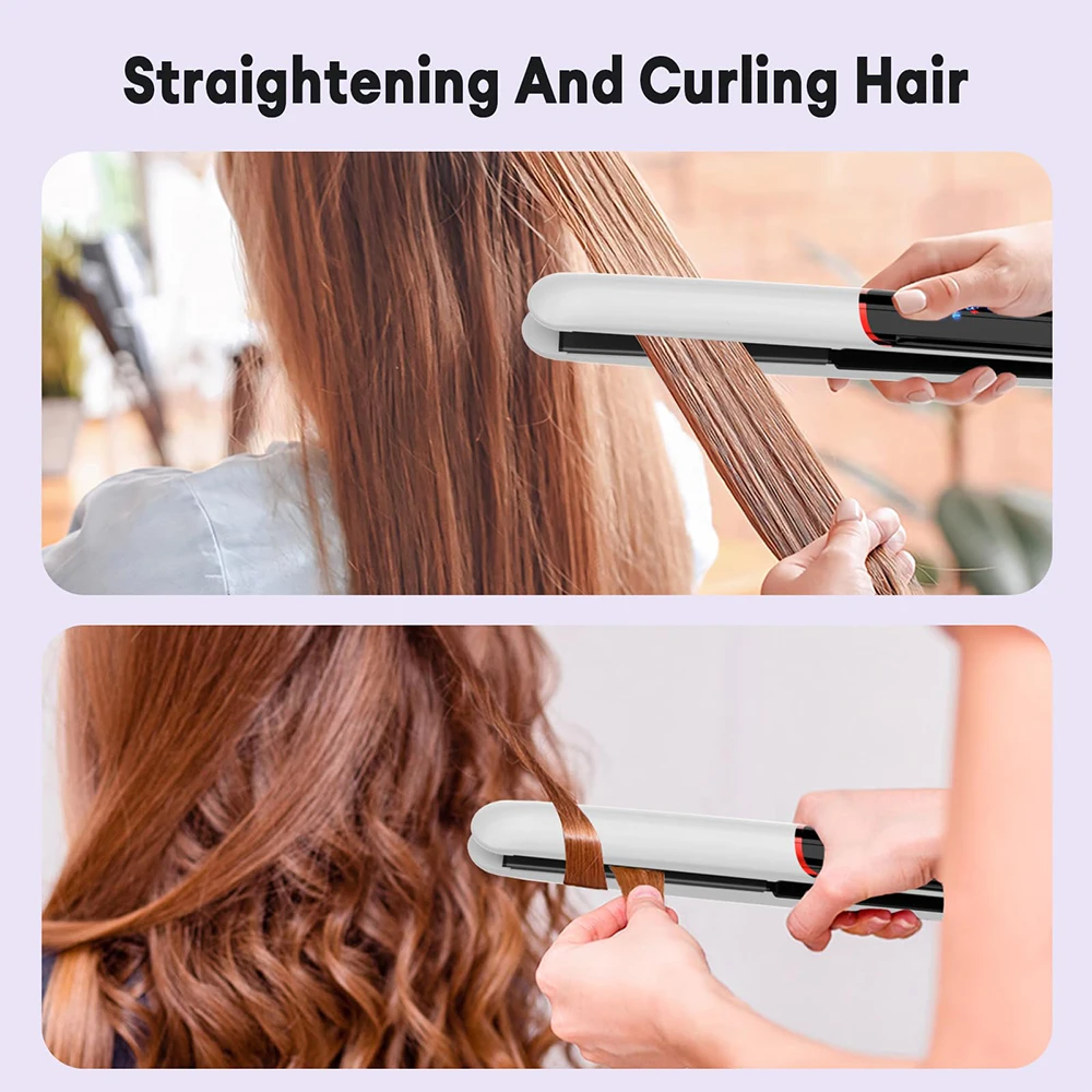 Professional Flat Iron Hair Straightener and Curling Iron Fast Heat Up Ceramic Coating for Shinier Smoother Hair Styling Tool 6