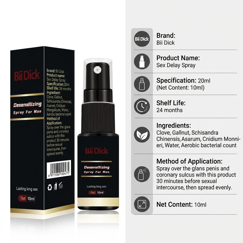 10ml Delay Spray For Men Effective Delay Ejaculation Spray Time Sexual Desensitizers Male Long Erection Sex Products Bingger XXL 4