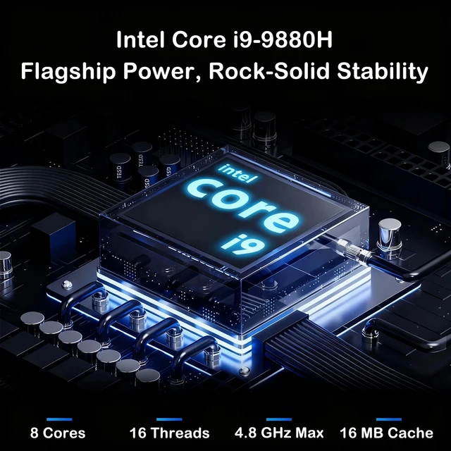 New 15.6 " Laptop Intel Core i9-9880H 32GB RAM 2TB SSD Ultra Slim Gaming Laptop 1920*1080 Windows 11 Office Study Home Use