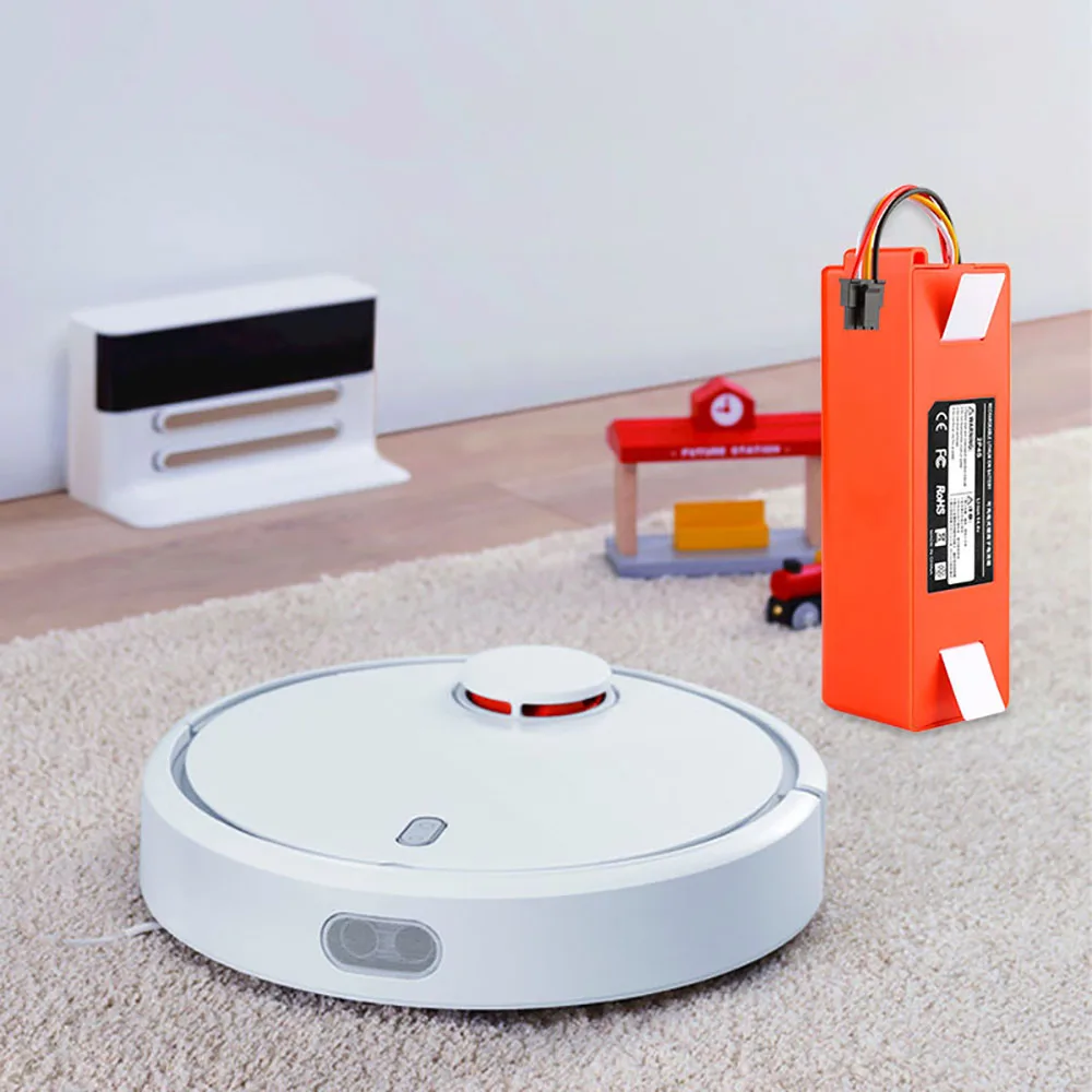 BRR-2P4S-5200S Robotic Vacuum Cleaner Replacement Battery For Xiaomi Roborock S55 S60 S65 S50 S51 S5 MAX S6 100% Original
