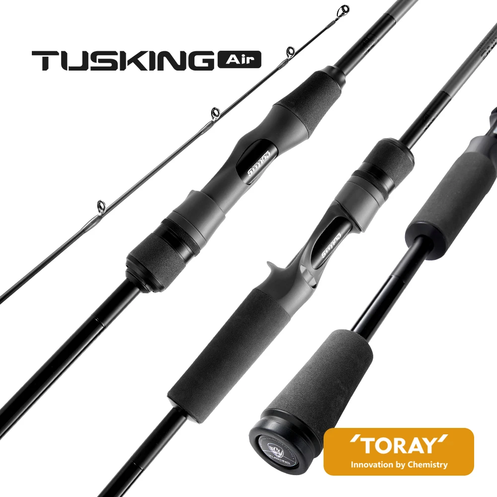 Cylius Tusking Air Ultraleichte BFs Stream Angelrute Spiral Cross Carbon Fast Action Spinning Casting Bass Pike Angelrute – Detail 17