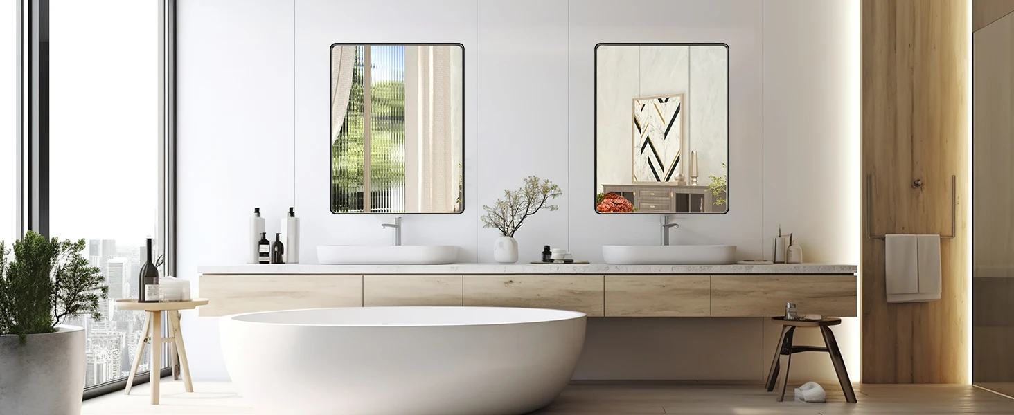 black metal mirror wall mirror for bathroom framed bathroom mirror