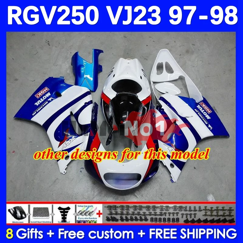 RGVT250 SAPC RGV250 VJ23 97-98 프레임용 바디, 42 번 50 RGV-250 RGVT RGV 250 VJ 23 RGVT-250 97 98 1997 1998 페어링 공장 빨간색