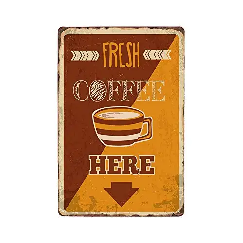 8x12 Inch Retro Metal Coffee Theme Metal Tin Signs Cafe Shop Plaque Vintage Bar Pub Wall Decorative Poster Home Decor aasd-08 1976 richard petty for stp vintage tin signs cars metal plaques poster man cave garage retro wall decor 8x12 inch