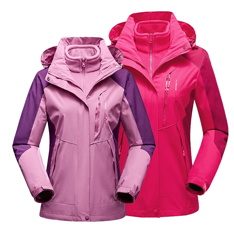 Thermal winter ski suit windproof waterproof fleece jacket for women snowboard overalls