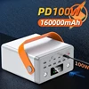 160000mAh Large Capacity Power Bank Portable PD100W USB C Fast Charging Mobile Spare Battery for iPhone 15 Samsung Xiaomi Laptop 3