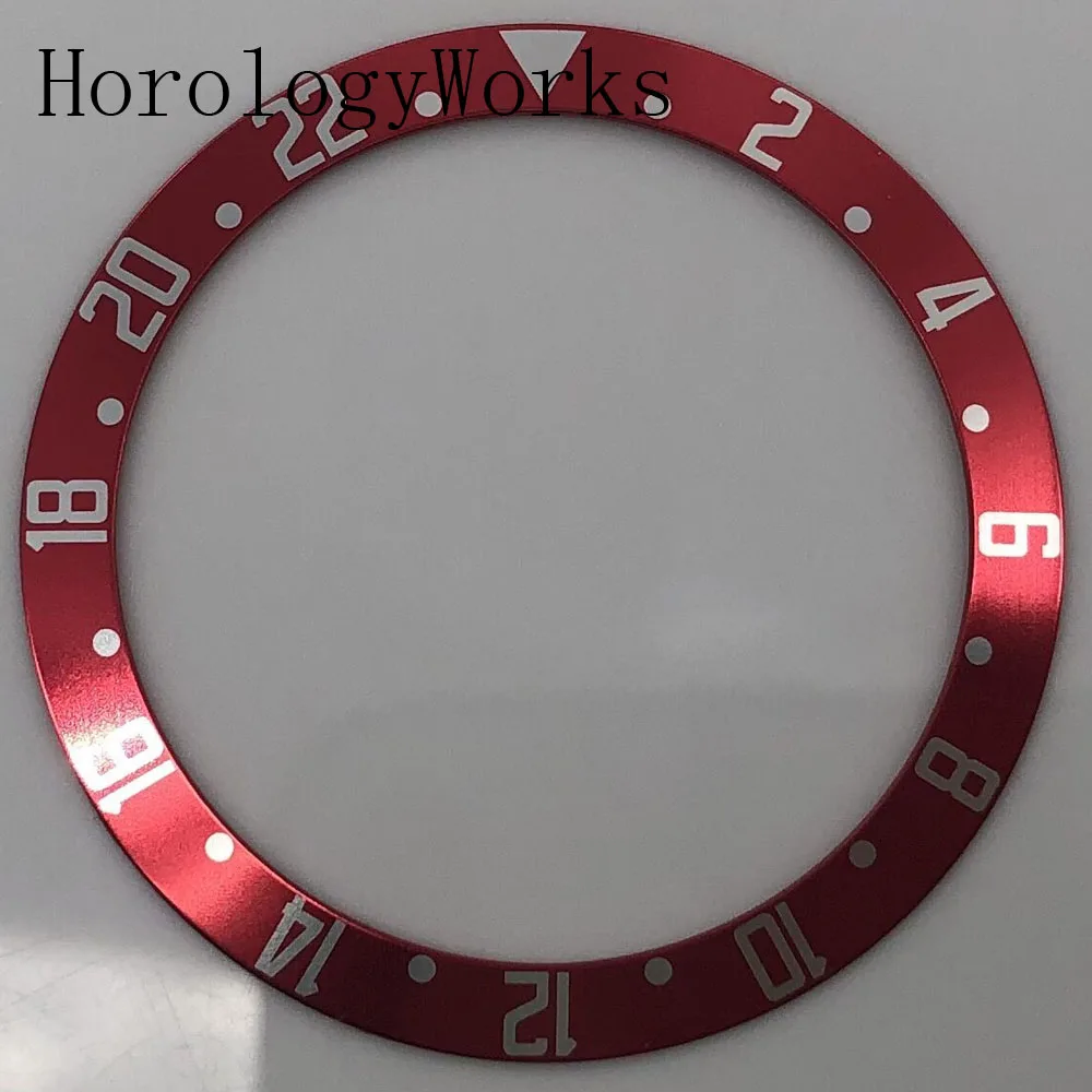 39.5mm 알루미늄 베젤 41mm 기계식 케이스 시계 부품 적색 청색 녹색 검정색 갈색
