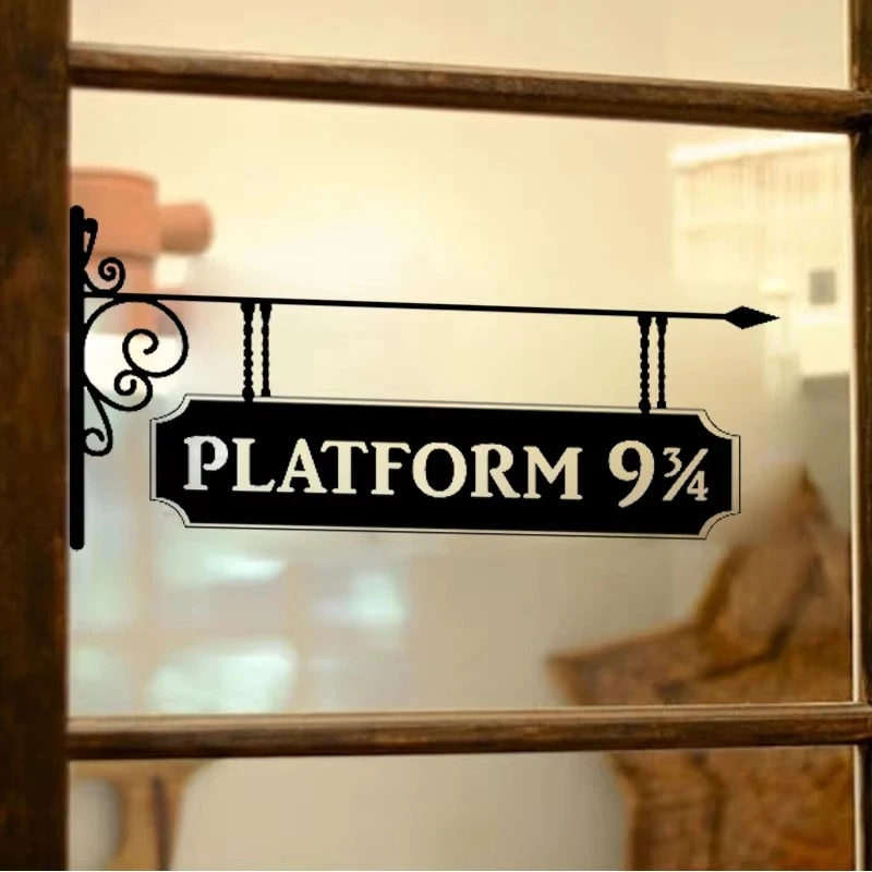 Platform 9 3/4 Wall Decal Door Decoration Creative Vinyl Art Sticker