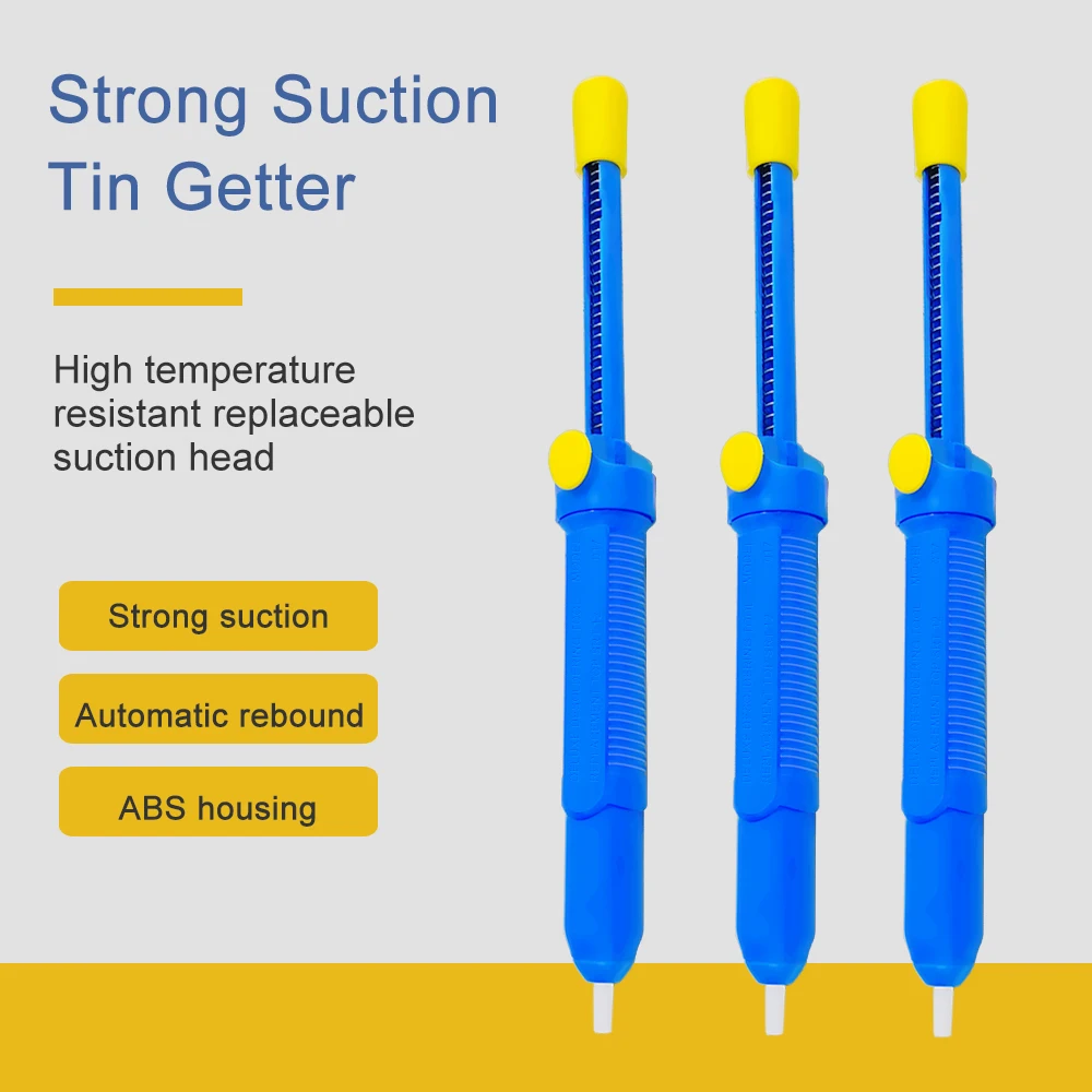 Plastic Desoldering Pump Suction Tin Vacuum Soldering Iron Desolder Gun Soldering Sucker Pen Removal Hand Welding Tools desoldering pump
