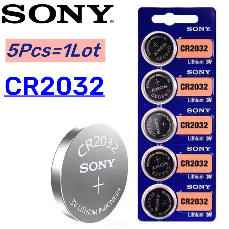 Remote Control Battery 5Pcs Original SONY CR2032 3V for Car Watch Motherboard toy