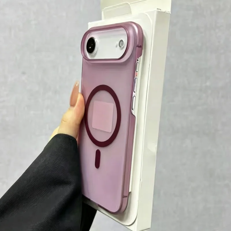 Translucent Ultra-Thin Matte Phone Case with Magnetic Cover