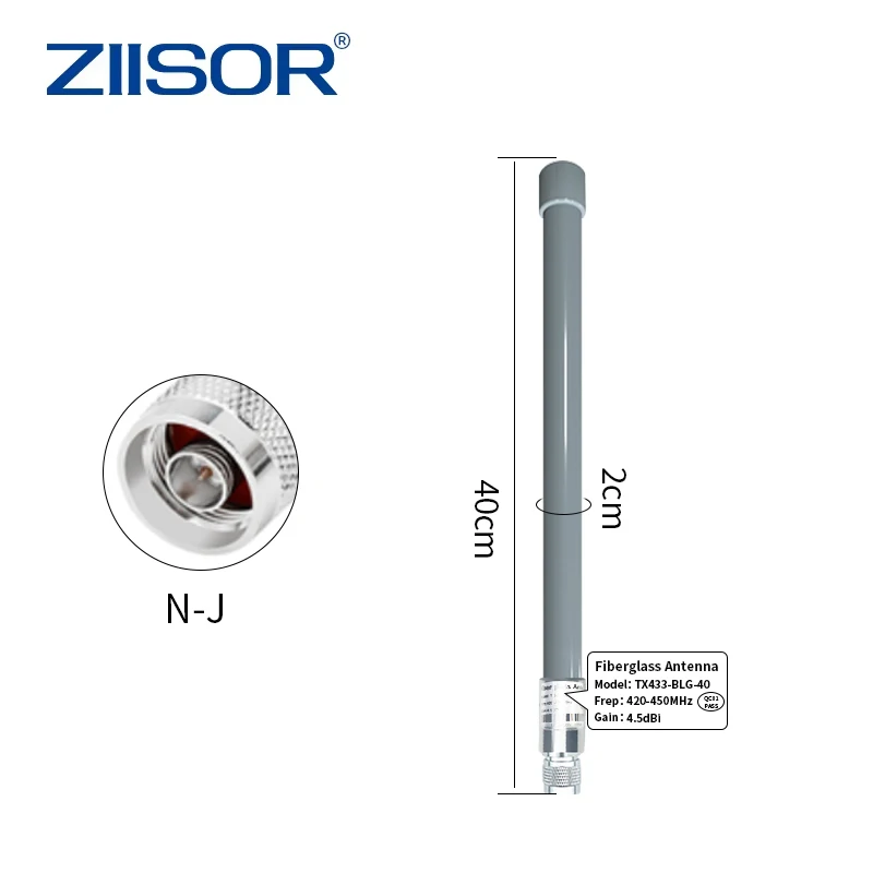 LoRa 433MHz IoT 안테나 실외용 N형 남성 커넥터 장거리 전송 무선 모듈 산업 모니터링 스마트 팜용 안테나