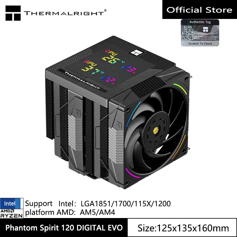Phantom Spirit 120 EVO CPU クーラー Amazon.com: Thermalright Phantom Spirit 120 EVO CPU Cooler