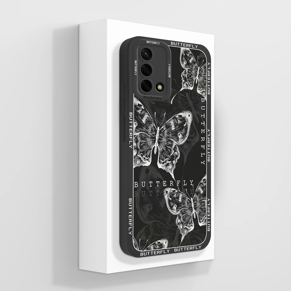 Stylish Soft Liquid Silicone Phone Case with Camera Protector and Artistic Design