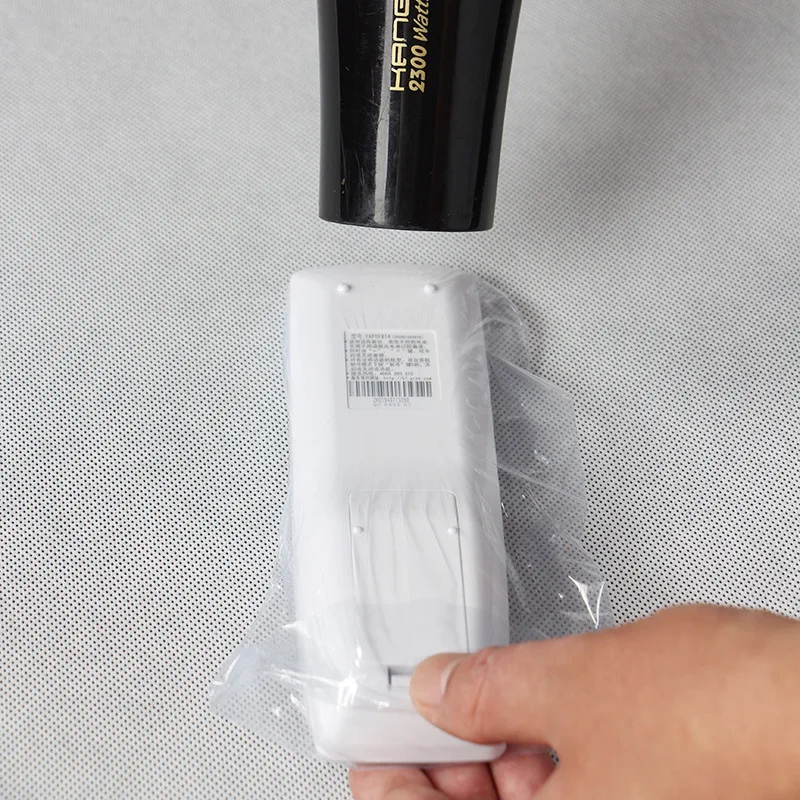 PVC Clear Heat Shrink Protective Film 10pcs for Video TV Air Condition Remote Control Cover remote controller cover shrink film bag