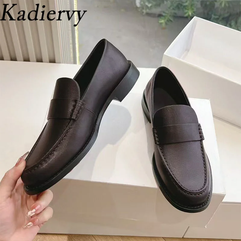 Suede Leather Loafers Women Round Toe Slip-on Walk Shoes Lady Daily Lightweight Office Commuting Flat Shoes Woman Zapatos Mujer 6