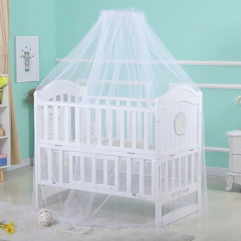 Baby Canopy Infant Toddler Bed Dome Cot Mosquito Netting Hanging Bed Net Mosquito Bar Frame PalaceStyle Crib Bedding Accessories crib mosquito net muslin bed canopy