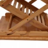 Bamboo Pop-up Magazine Rack, Literature Display Holder Stand 6