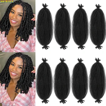 Bewill Springy Afro Twist Hair 12 16 24 inch 1B 27 30 350 4 613 Bug Ombre Marley Twist Braiding Hair Twisted UP Kinky Twist Hair 1