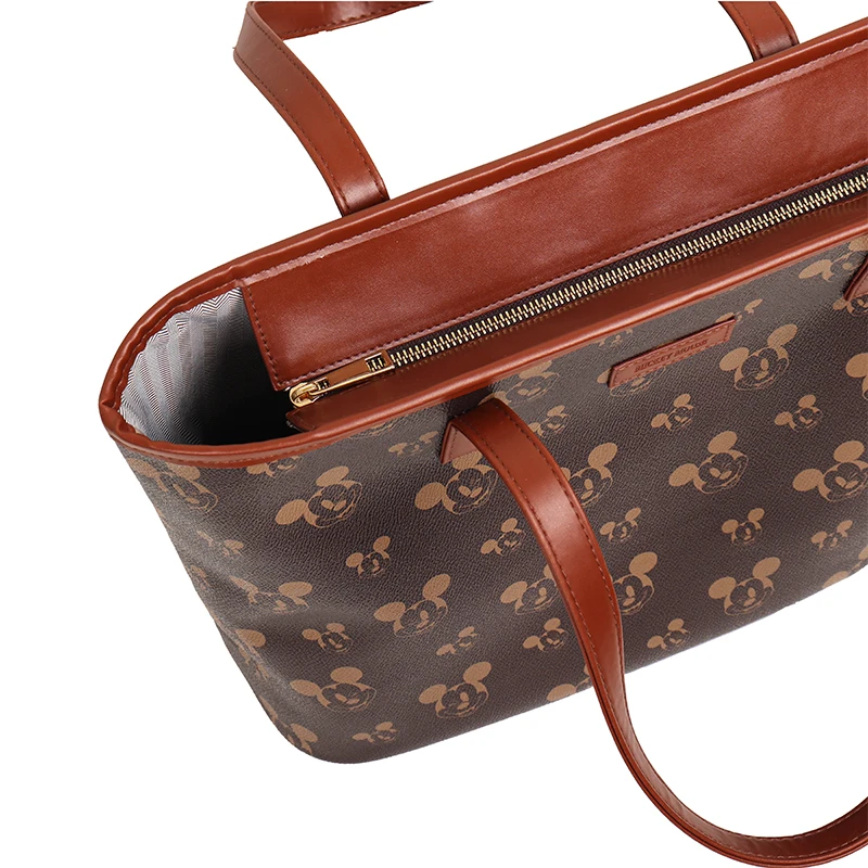 Original Disney Mickey Tote Modern Elegant Large Capacity Shoulder Bags High Quality PU Leather Handbags Purse Female Tote Bags 5