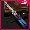 Valorant Weapon Yoru's Stylish Butterfly Comb Melee Game Peripheral 23cm Metal Balisong Trainer Model Weapon Gifts Toys for Boys 1