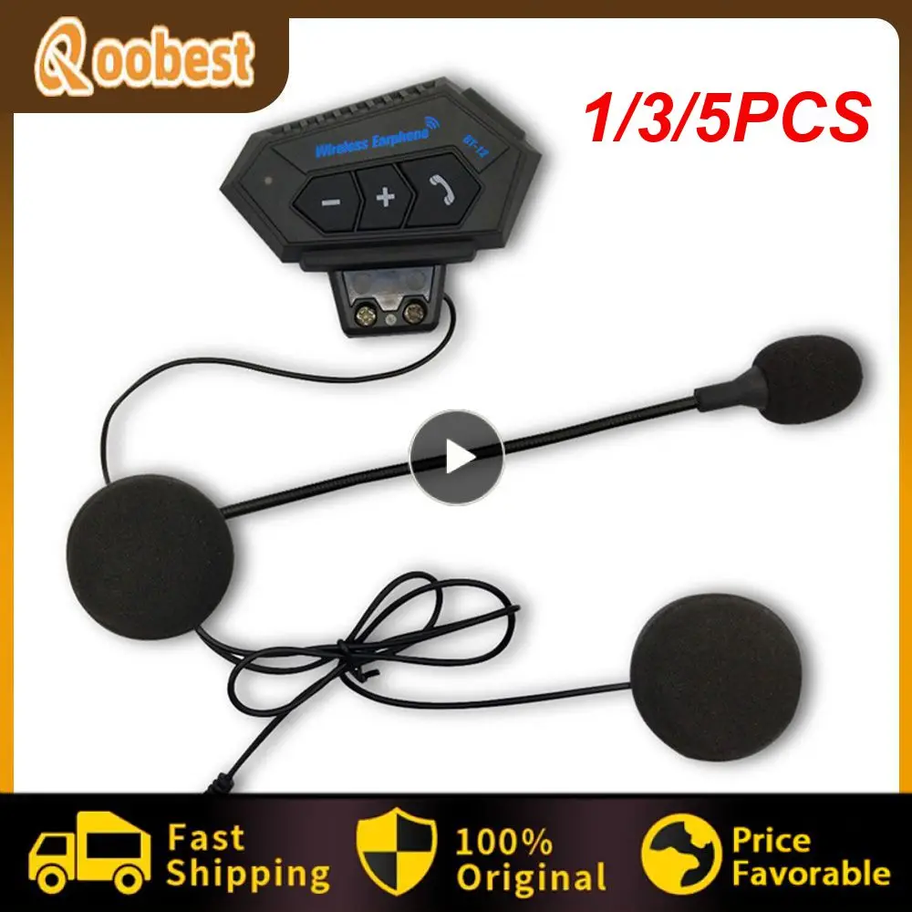 

Bluetooth-гарнитура BT12 для мотоциклетного шлема, 1/3/5 шт.