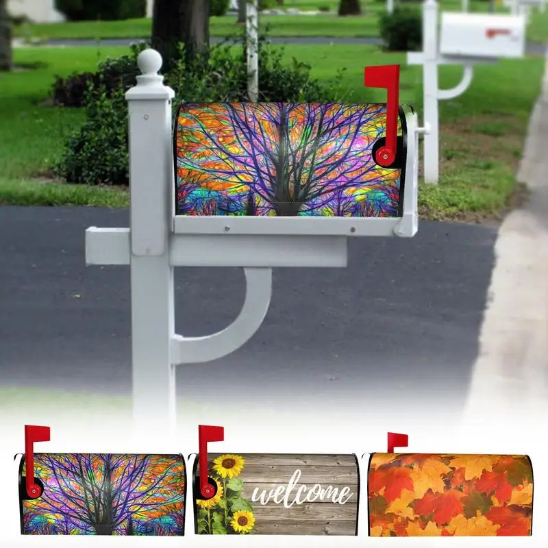 Magnetic Garden Mailbox Cover Perfect Match For Standard Mailboxes Reusable Post Letter Box Decals For Outside home decor