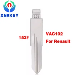 XNRKEY – lame de clé télécommande de remplacement KD VVDI, vierge, non coupée, pour Renault megane Dacia Clio Duster, #152 VAC102, 10 pièces 
