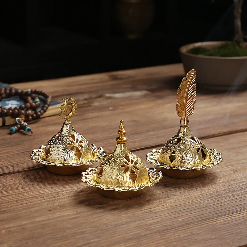 

Ramadan Party Decoration 2023 EID Mubarak for Home Ramadan Metal Mini Incense Burner Incense Ornament Ramadan Kareem Gift