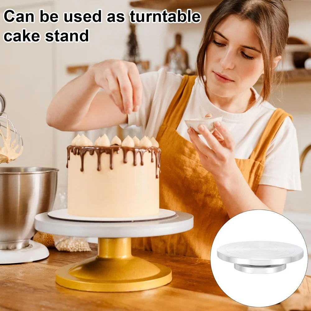 Ceramics Pottery Wheel Tools DIY Double-Sided Clay Turntable 15-25CM Cake Pottery Turntable Aluminum Alloy Wheel Tool