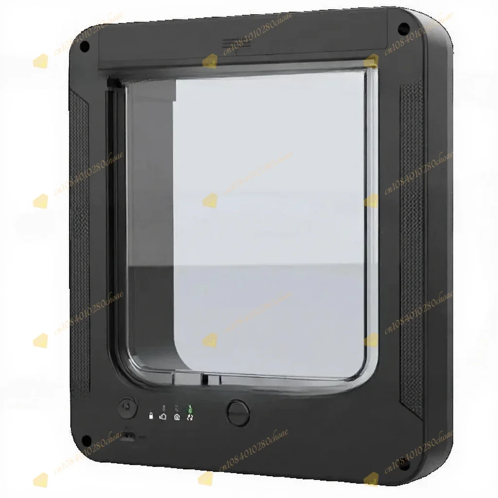 Electric Pet Door with Chip 4-Way Locking Cover Automatic Smart Pet Cat Dog Door