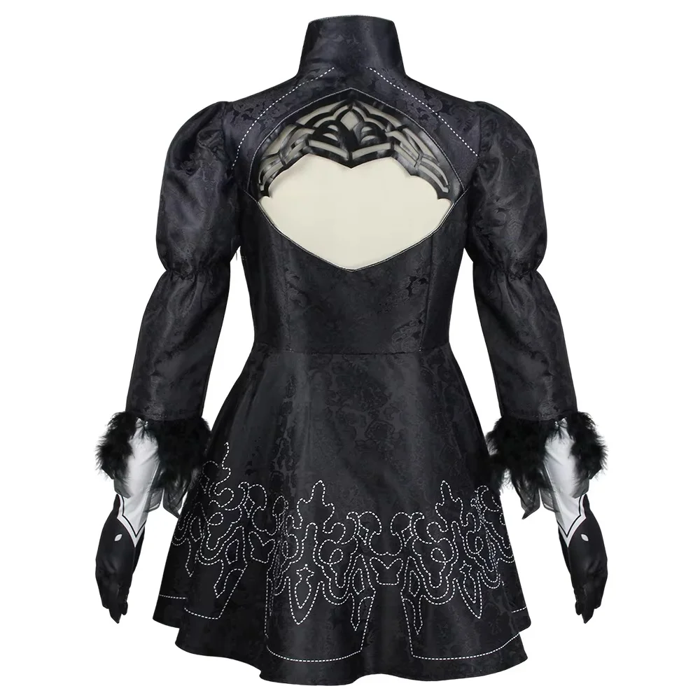 Nier Automata Cosplay Costume Yorha 2B sexy Outfit Game Figures Suit Women Role Play Costumes Girls Halloween Party Fancy Dress