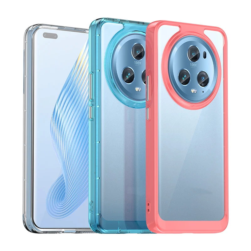 Per Honor Magic 5 Pro Clear Case Honor Magic 5 Pro Cover Coque Fundas Hard Traslucido Antiurto Paraurti Per Telefono Per Magic 5 Pro