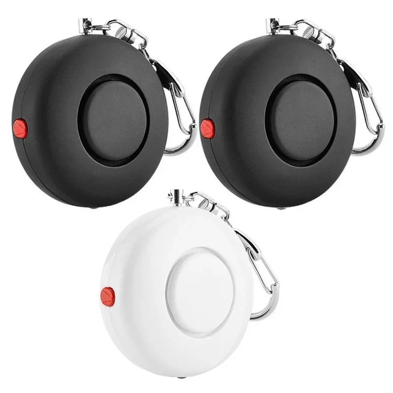 130 dB Safesound 개인 보안 경보 키체인, LED 조명, 미니 자기 방어 전자 장치, 여자 아이
