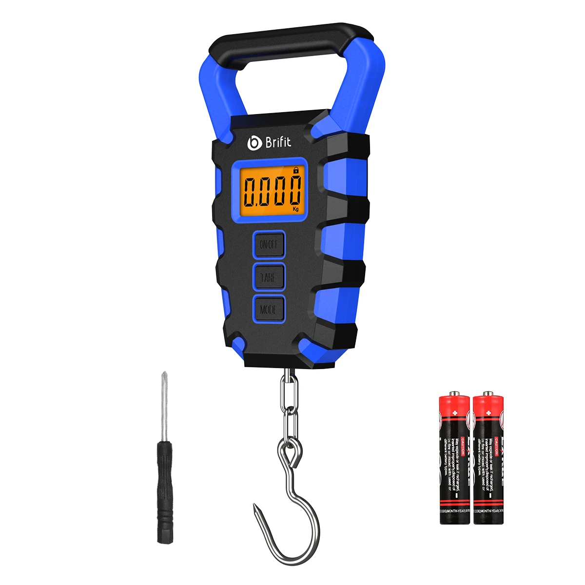 Digital Portable Hanging Scale with LED Display and Built-In Ruler