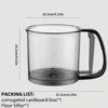 Flour sifter handheld semi-automatic double-decker filter flour baking special sieve kitchen ultra-fine filter cup mesh 3