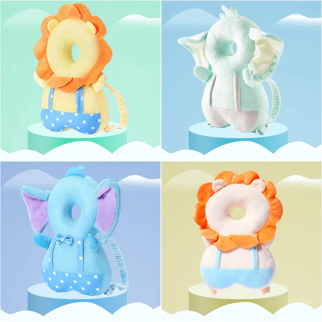 1-3T Toddler Baby Head Protector Safety Pad Cushion Back Prevent Injured Cartoon Security Pillows Protective Headgear 1