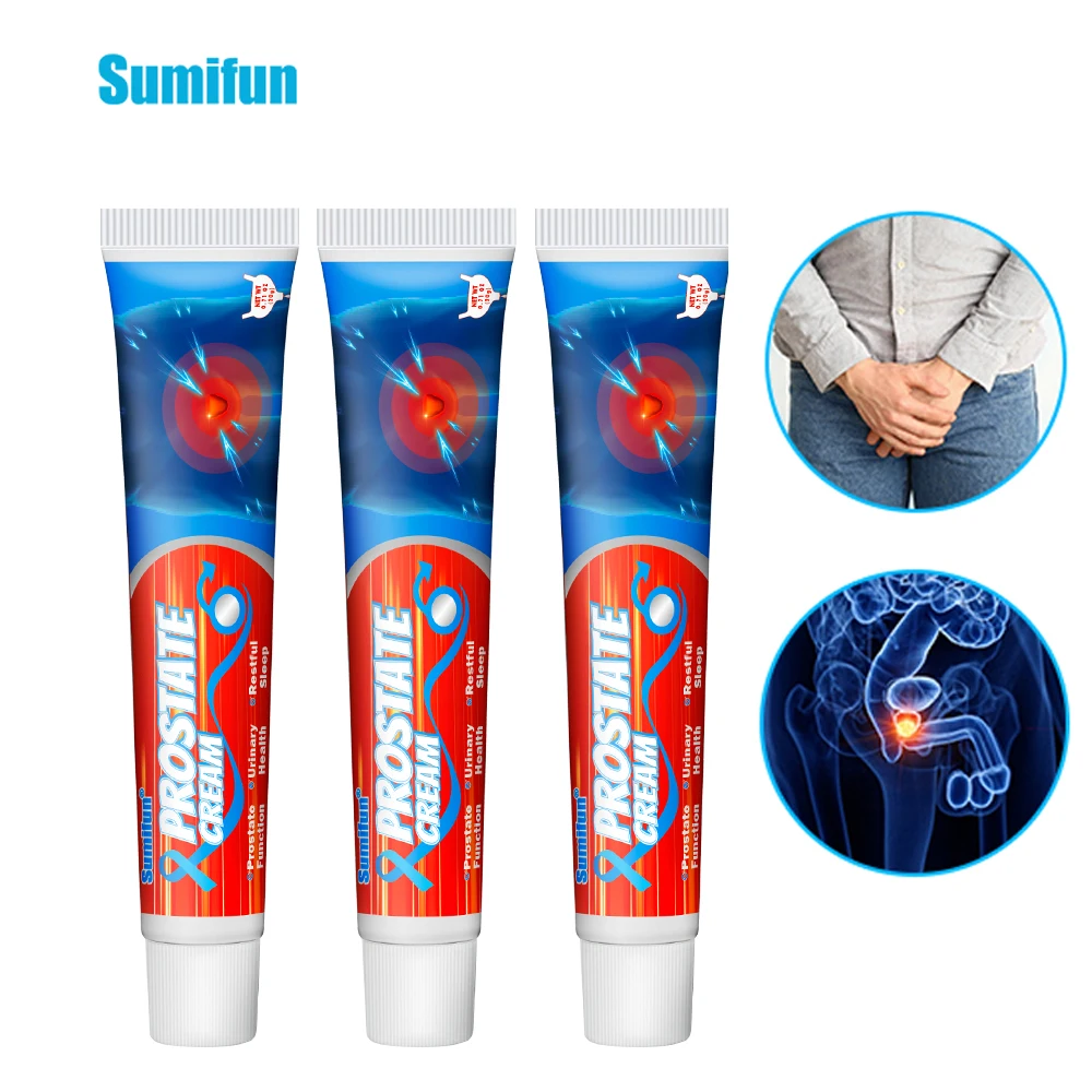 

1/3Pcs Sumifun Prostate Cream Treat Urological Kidney Function Male Prostatitis Urethritis Ointment Strengthen Body Health Care