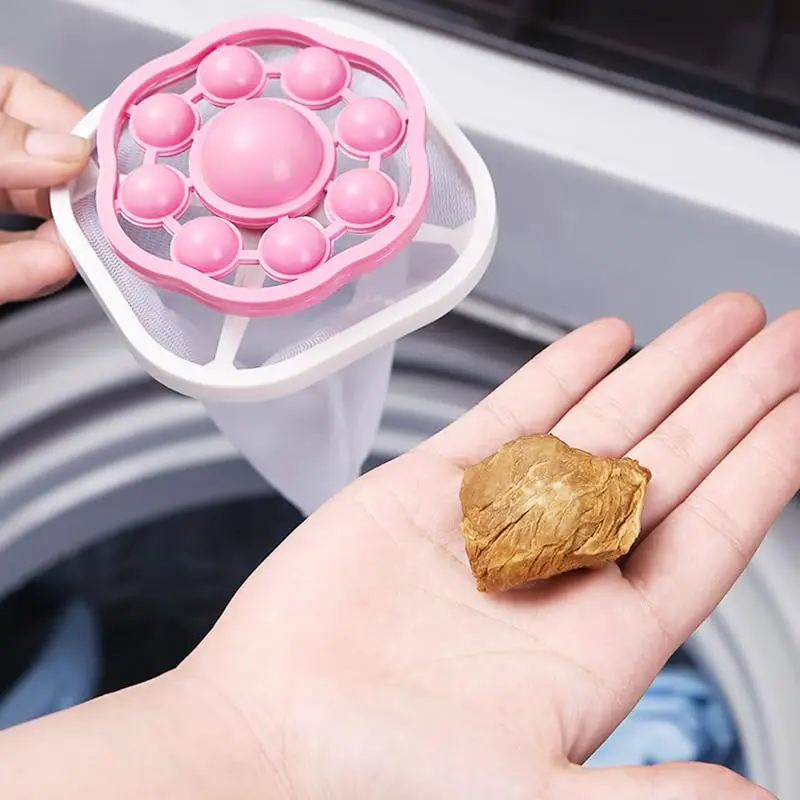 3 Pack Hair Filter Bag Pet Hair Remover Laundry Dryer Balls Reusable Washing Machine Hair Catcher Dog Cat Catcher Lint Remover