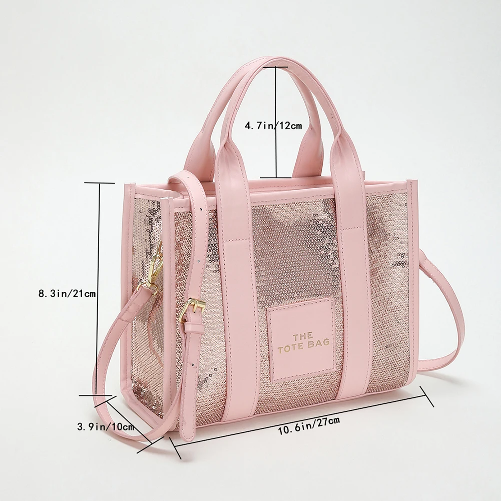 Perspex Bag Rose Gold River Island Bag Sequin Women's Small