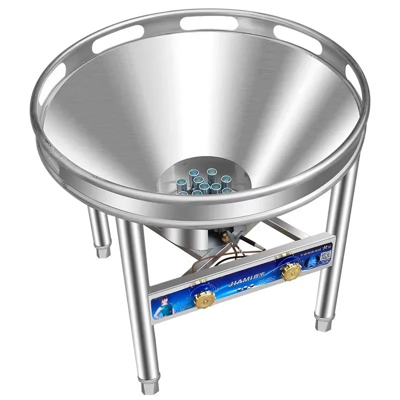 Stainless Steel Large Pot Stove Commercial Banquet Gas Stove High Pressure Fierce Fire Stove Single Cooktop Liquefied Gas Cooker 2