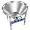 Stainless Steel Large Pot Stove Commercial Banquet Gas Stove High Pressure Fierce Fire Stove Single Cooktop Liquefied Gas Cooker 2