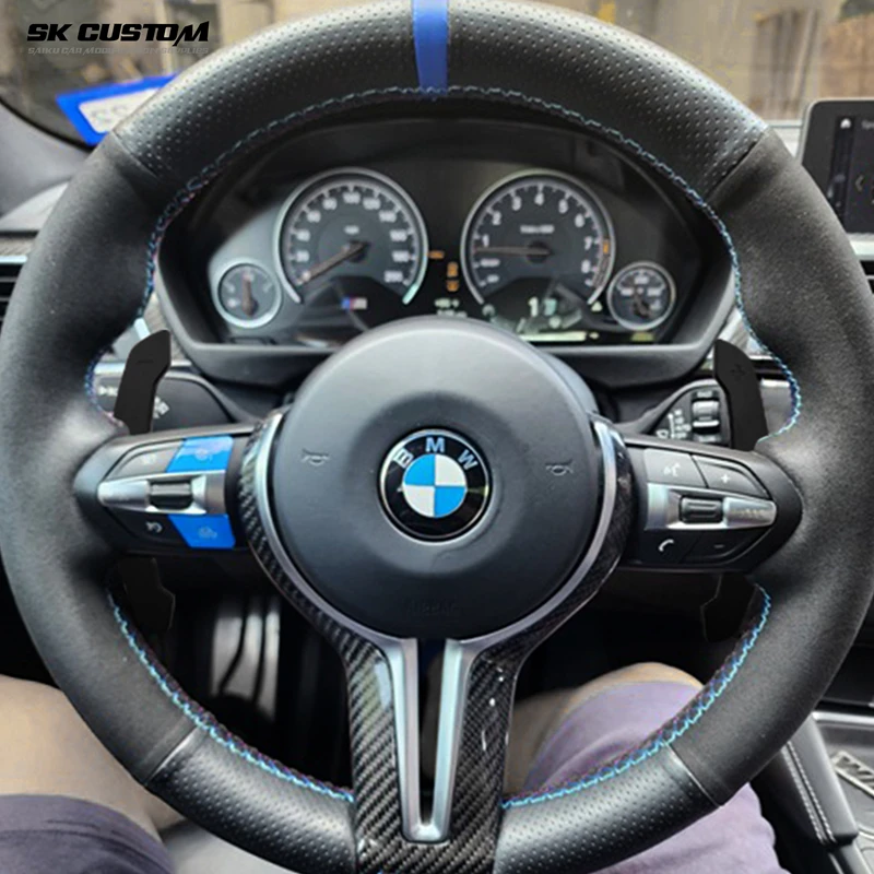 BMW 마그네틱 스티어링 휠 패들 시프터, 3567 시리즈 G20 G30 G87 M2 M3 M4 F20 F30 F45 용 개조 스티어링 휠 패들 시프트
