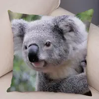 Bedroom Living Room Decor Pillowcase Cute Australian Koala Cushion Cover Wildlife Pattern Print 2