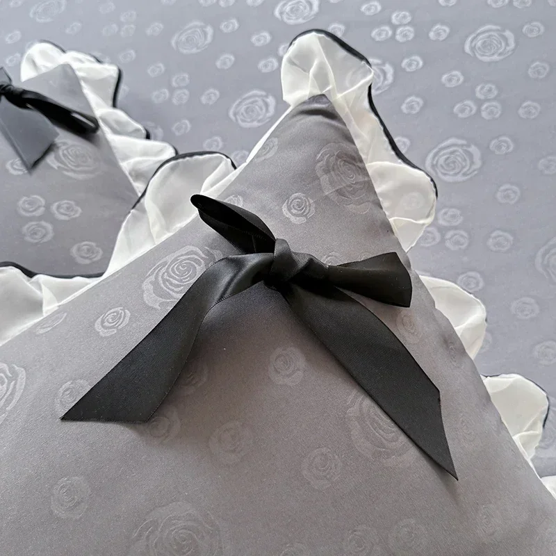 Kissenbezug, Spitzen-Kissenbezug, Spitzen-Kissenbezug, 48 x 74 cm, Kissenbezug für Zuhause, Bett, 1 Stück oder 2 Stück Pillowsham Kissenbezug – Detail 4