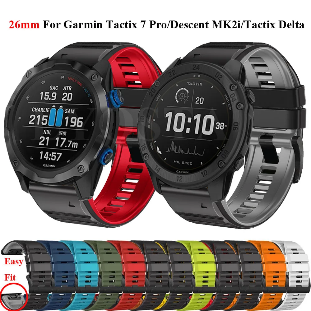 Smartwatch Bracciale Ufficiale Per Garmin Fenix 7X 5X Plus 6X Pro Quickfit Cinturino In Silicone Originale Tactix Delta/Descent Mk2I Straps