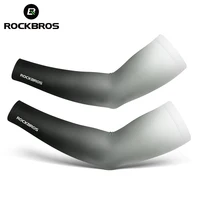 ROCKBROS Bicycle Arm Sleeves Ice Silk Sun UV Protection Sports Cycling Arm Sleeves Cover Breathable Running Fitness Arm Sleeves 1