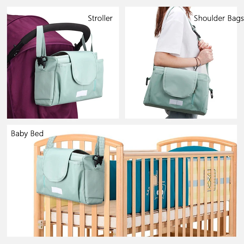 Sac organisateur de poussette pour bébé, porte-bouteille, sac de voiture pour bébé