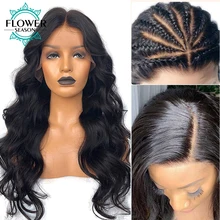 

Fake Scalp Wig Invisible Knots Body Wave 13x6 Fake Scalp Lace Front Human Hair Wigs PrePlucked Remy Hair For Women 180Density