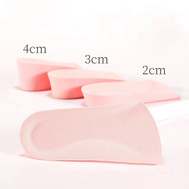 Arch Support Insoles Breathable Half Insole Heighten Heel Insert Sports Shoes Pad Cushion Unisex 2-4 Cm Height Increase Insoles